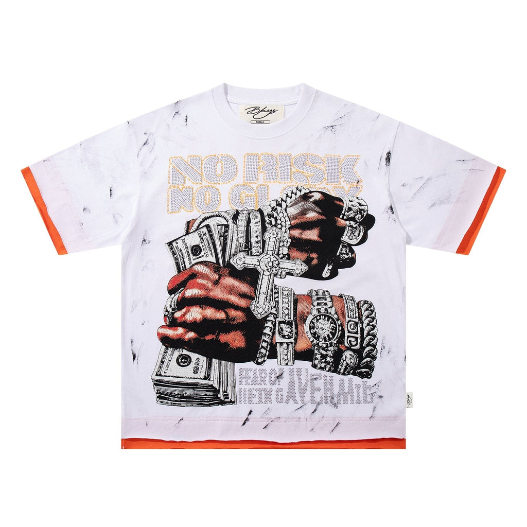 BKYS Revival No Risk No Glory Graphic T-Shirt — front